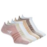 WOMENS SUPERLITE NO SHOW SOCKS 6 PAIRS - BEIGE