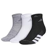 WOMENS ALL DAY TRAINING QUARTER SOCKS 3 PAIRS - GREY