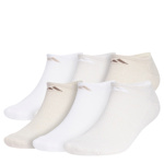 MENS CUSHIONED NO SHOW SOCKS 6 PAIRS - BEIGE