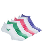 WOMENS SUPERLITE NO SHOW SOCKS 6 PAIRS - WHITE