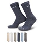 MENS EVERYDAY CUSHIONED CREW SOCKS 6 PAIRS - ASSORTED