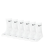 BOYS EXTRA SMALL DRIFIT CREW SOCKS 6 PAIRS - WHITE