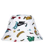 BOYS 4-7X UPF 40+ FUTURA BUCKET HAT - WHITE