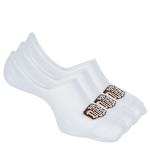 MENS LARGE / EXTRA LARGE NO SHOW SOCKS 3 PAIRS - WHITE