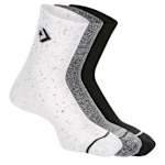 WOMENS CONFETTI QUARTER SOCKS 3 PAIRS - WHITE