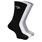MENS CLASSIC STAR CHEVRON CREW SOCKS 3 PAIRS - BLACK