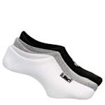 WOMENS ALL STAR PATCH LINER SOCKS 3 PAIRS - WHITE