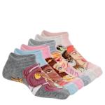 GIRLS NO SHOW SOCKS 6 PAIRS - ASSORTED