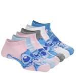 GIRLS NO SHOW SOCKS 6 PAIRS - ASSORTED