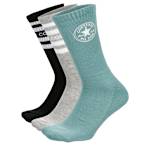 MENS CHUCK PATCH CREW SOCKS 3 PAIRS - ASSORTED