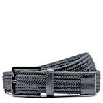 MENS TONAL STRETCH WOVEN BELT - GREY
