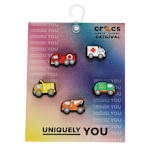 UNISEX TINY WORK TRUCKS 5 PACK JIBBITZ - ASSORTED