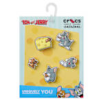 UNISEX TOM AND JERRY 5 PACK JIBBITZ - ASSORTED
