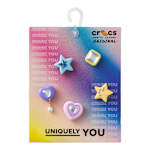 UNISEX DAZZLING GEMS 5 PACK JIBBITZ - ASSORTED