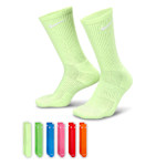 MENS LARGE EVERYDAY CUSHIONED CREW SOCKS 6 PAIRS - ASSORTED