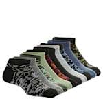 BOYS NO SHOW SOCKS 10 PAIRS - CAMO