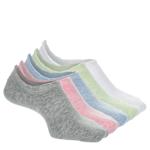 WOMENS SCALLOT WELT DOUBLE Y-HEEL LINER SOCKS 5 PAIRS