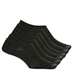 WOMENS LINER SOCKS 6 PAIRS - BLACK
