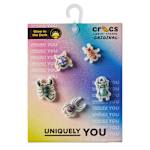 UNISEX GLOW IN THE DARK CREEPY CRAWLERS 5 PACK JIBBITZ - ASSORTED