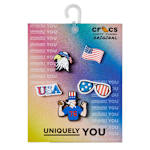 UNISEX PATRIOTIC 5 PACK JIBBITZ - ASSORTED