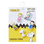 UNISEX PEANUTS 5 PACK JIBBITZ - ASSORTED