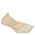 WOMENS ULTRA LOW LINER SOCKS 3 PAIRS - NUDE