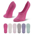 WOMENS SUPER SOFT MESH LINER SOCKS 6 PAIRS - ASSORTED