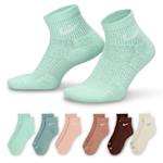 MENS MEDIUM QUARTER SOCKS 6 PAIRS