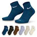 MENS MEDIUM QUARTER SOCKS 6 PAIRS