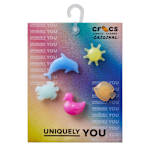 UNISEX SUMMER SHAPES 5 PACK JIBBITZ - ASSORTED