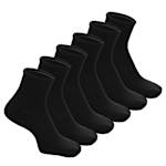 MENS LARGE HIGH QUARTER SOCKS 6 PAIRS