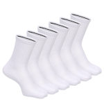 MENS LARGE HIGH QUARTER SOCKS 6 PAIRS