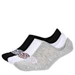 MENS LARGE / EXTRA LARGE NO SHOW SOCKS 3 PAIRS - GREY