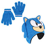 BOYS BEANIE AND GLOVE SET - BLUE