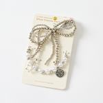 UNISEX SILVER BOW SHOE CHARMS 4 PACK