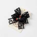 UNISEX CHERRY LACE SHOE CHARMS 4 PACK