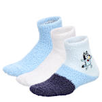 BOYS COZY CREW SOCKS 3 PAIRS - BLUE