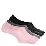 WOMENS SLIP-INS LINER SOCKS 5 PAIRS - ASSORTED
