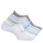 WOMENS SLIP-INS NO SHOW SOCKS 6 PAIRS - ASSORTED