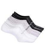 WOMENS SLIP-INS NO SHOW SOCKS 6 PAIRS - ASSORTED