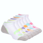 GIRLS LOW CUT SOCKS 6 PAIRS - WHITE