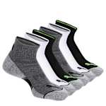 BOYS QUARTER CREW SOCKS 6 PAIRS - ASSORTED