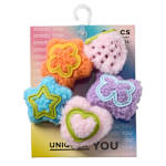 UNISEX PLUSH ICONS 5 PACK JIBBITZ - ASSORTED