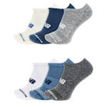 MENS PERFOMANCE CUSHIONED NO SHOW SOCKS 6 PAIRS