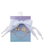 UNISEX LACES AND PEARL CHAIN