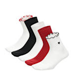 WOMENS LETTUCE ANKLET SOCKS 5 PAIRS - IVORY