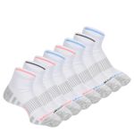 WOMENS WORK HIGH QUARTER SOCKS 8 PAIRS - WHITE