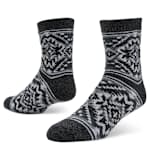 MENS ALOE INFUSED CREW SLIPPER SOCK 1 PAIR - GREY