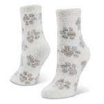 WOMENS ALOE INFUSED CREW SLIPPER SOCK 1 PAIR - ASSORTED