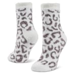 WOMENS ALOE INFUSED CREW SLIPPER SOCK 1 PAIR - ASSORTED